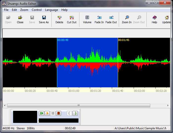 Shuangs Audio Editor 3.2